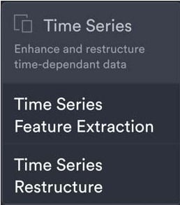 Time-series data support Time-series data support
