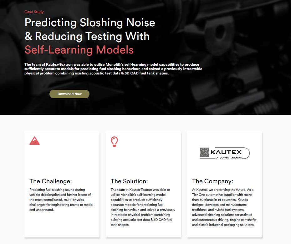 vehicle acoustics kautex textron case study with monolith