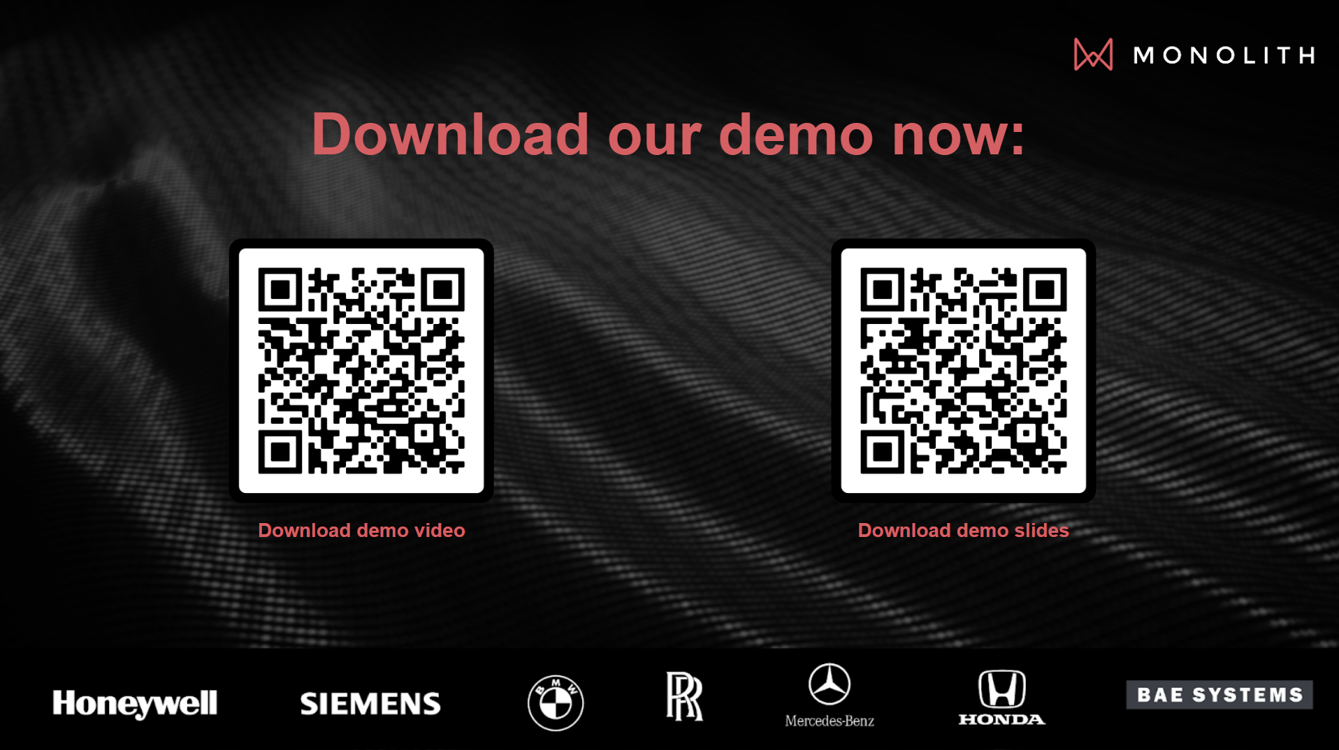 Demo QR codes Demo QR codes